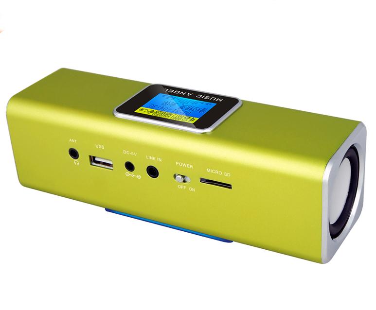 Portable Speakers Original New MUSIC ANGEL JH-MAUK5B LCD Screen Active o FM USB Portable Mini Speaker with SD/TF329I