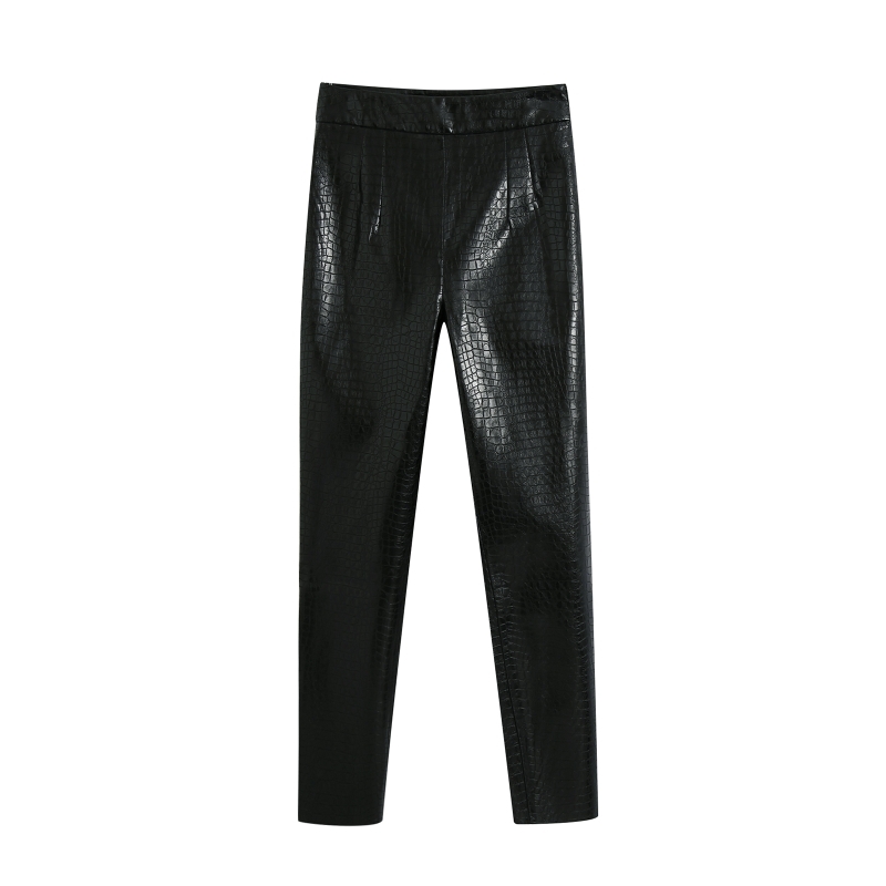 Fashion Women Snake pattern PU Leather Pencil Pants 2020 New Casual Lady Loose Black Trousers P1858, As pic
Fashion Women Snake pattern PU Leather Pencil Pants 2020 New Casual Lady Loose Black Trousers P1858, As pic
