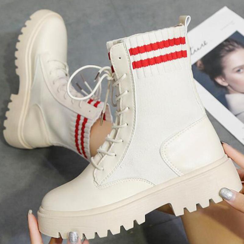 2020 New Women Army Combat Ankle Boots Woman Shoes Casual Lace Up Gothic Sock Platform women Boots Fashion Botas Mujer kl651, Black
2020 New Women Army Combat Ankle Boots Woman Shoes Casual Lace Up Gothic Sock Platform women Boots Fashion Botas Mujer kl651, Black