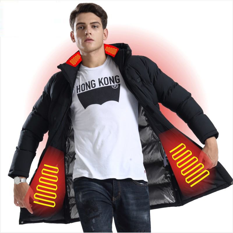 Intelligent Men's Heated Jacket Medium Long Thick Thermal Cotton-padded Jacket Winter Black Outdoor Ski Male Heated Vest
Intelligent Men's Heated Jacket Medium Long Thick Thermal Cotton-padded Jacket Winter Black Outdoor Ski Male Heated Vest