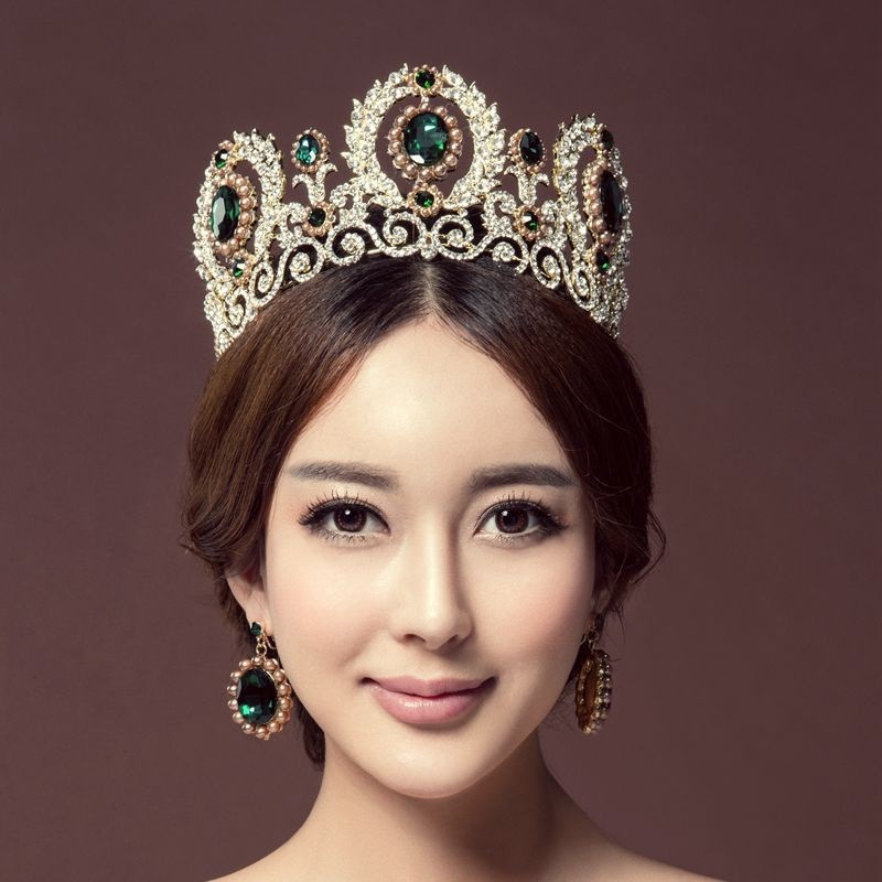 Baroque Royal Queen King Pearl Bridal Tiaras Crowns Wedding Hair Accessories Rhinestone Diadem Prom Pageant Crown With Earrings Y200727
Baroque Royal Queen King Pearl Bridal Tiaras Crowns Wedding Hair Accessories Rhinestone Diadem Prom Pageant Crown With Earrings Y200727