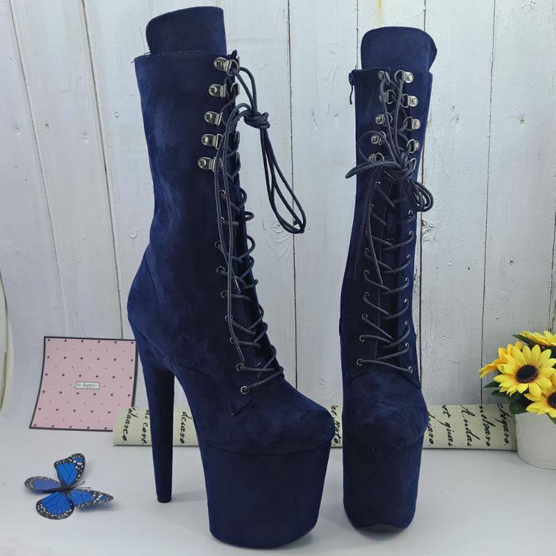 Leecabe Navy Suede Color 20CM/8Inch Women's Platform party High Heels Pole Dancing boot, Same as picture
Leecabe Navy Suede Color 20CM/8Inch Women's Platform party High Heels Pole Dancing boot, Same as picture