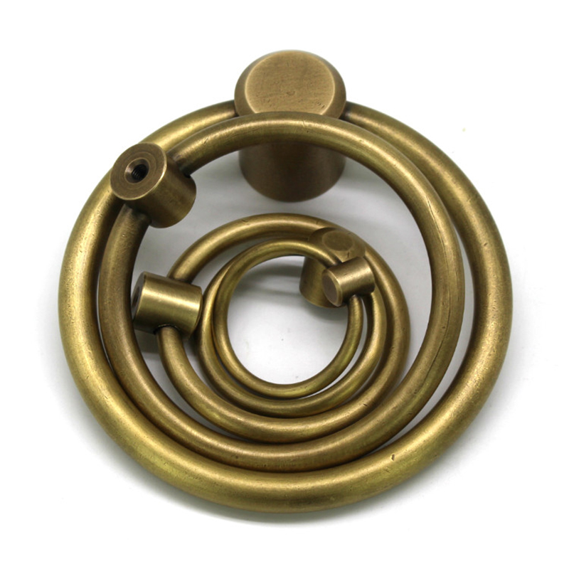 5/6/8/11cm Chinese antique drawer circle knob furniture door handle hardware Classical wardrobe cabinet shoe closet cone vintage pull ring