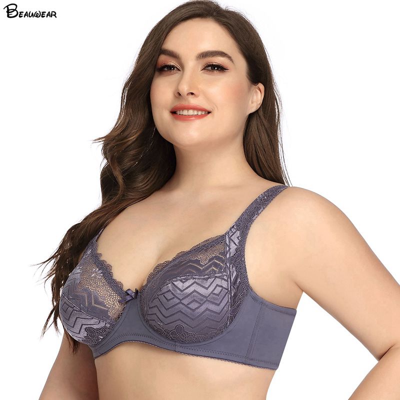 Beauwear 2020 New Sexy Wave Stripe BraFor Women Lace Underwear Underwire Big Size Lingerie Unlined Full Cup Bra 40 42 44 46 C D, White
Beauwear 2020 New Sexy Wave Stripe BraFor Women Lace Underwear Underwire Big Size Lingerie Unlined Full Cup Bra 40 42 44 46 C D, White