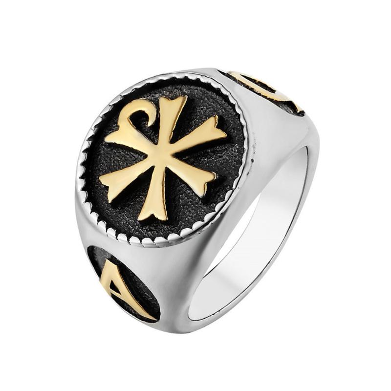 Gold silver color Orthodox Church Men 316L Stainless Steel Ring Symbol Silver Gold Vintage jewelry
Gold silver color Orthodox Church Men 316L Stainless Steel Ring Symbol Silver Gold Vintage jewelry