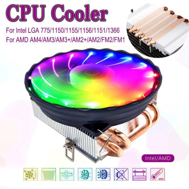 

4pin 4 Heatpipes CPU Cooler PWM LED 120mm Cooling Fan Radiator Heatsink for Intel LGA 1150/1151/1155/1156 for AMD AM3+ AM3 AM2