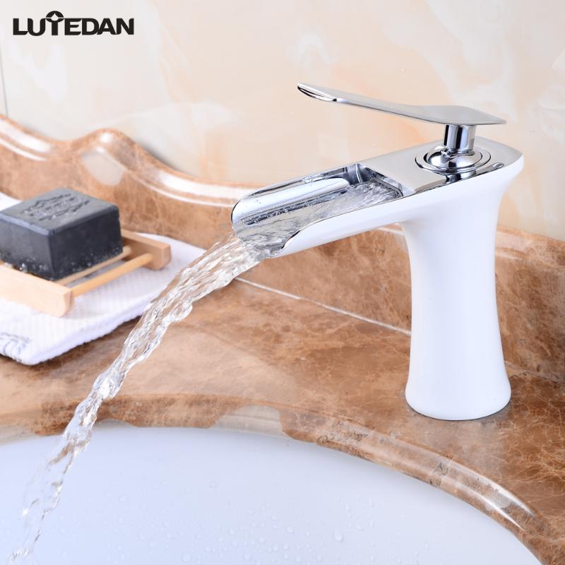 Lutedan Basin Faucets Waterfall Bathroom Faucet Single Hole Cold and Hot Water Tap Basin Faucet Mixer Taps
Lutedan Basin Faucets Waterfall Bathroom Faucet Single Hole Cold and Hot Water Tap Basin Faucet Mixer Taps