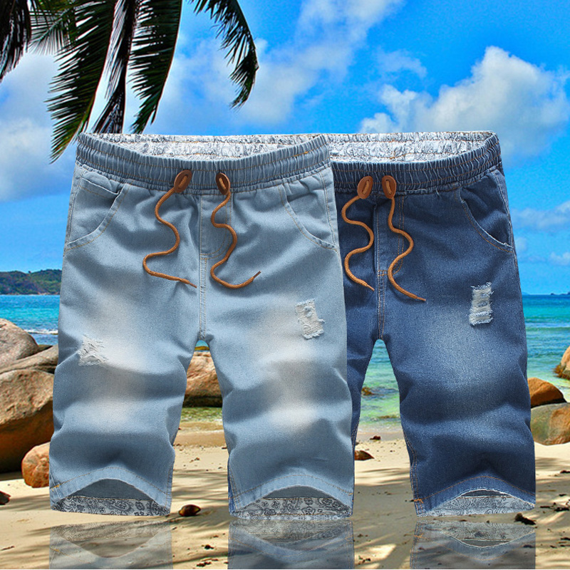 Summer New Men's Stretch Short Jeans 2020 Fashion Casual Slim Fit High Quality Elastic Denim Shorts Male, Blue
Summer New Men's Stretch Short Jeans 2020 Fashion Casual Slim Fit High Quality Elastic Denim Shorts Male, Blue