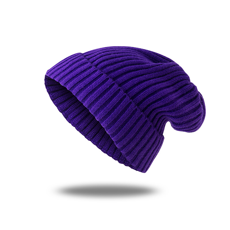 Women winter Hat Fashion Baggy Bonnet Beanies Female Knitted Winter Hats Soft Skiing Slouchy Beanie With Back Opening