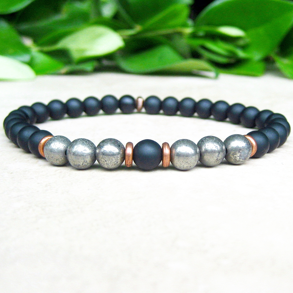 MG0722 Mens 6 mm Matte Black Onyx & Pyrite Bracelet Yoga Wrist Mala Tibetan Bracelet Healing Energy Gift Bracele
MG0722 Mens 6 mm Matte Black Onyx & Pyrite Bracelet Yoga Wrist Mala Tibetan Bracelet Healing Energy Gift Bracele