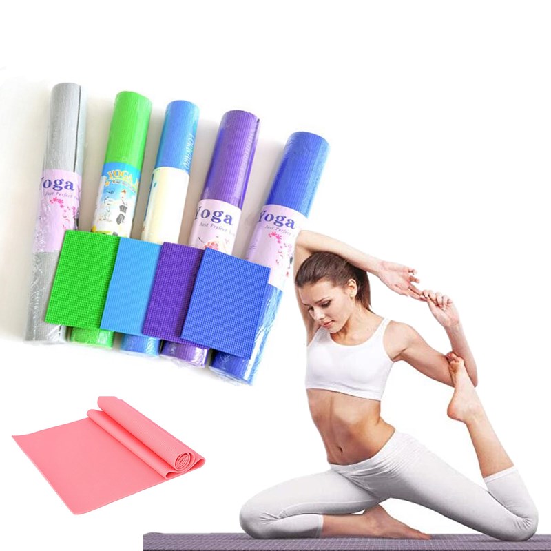 US-Stock 6mm thick PVC Yoga Mat 173*61cm Non Slip Fitness Exercise Mat Workout Floor Exercise Use Randomly Picked Color
US-Stock 6mm thick PVC Yoga Mat 173*61cm Non Slip Fitness Exercise Mat Workout Floor Exercise Use Randomly Picked Color