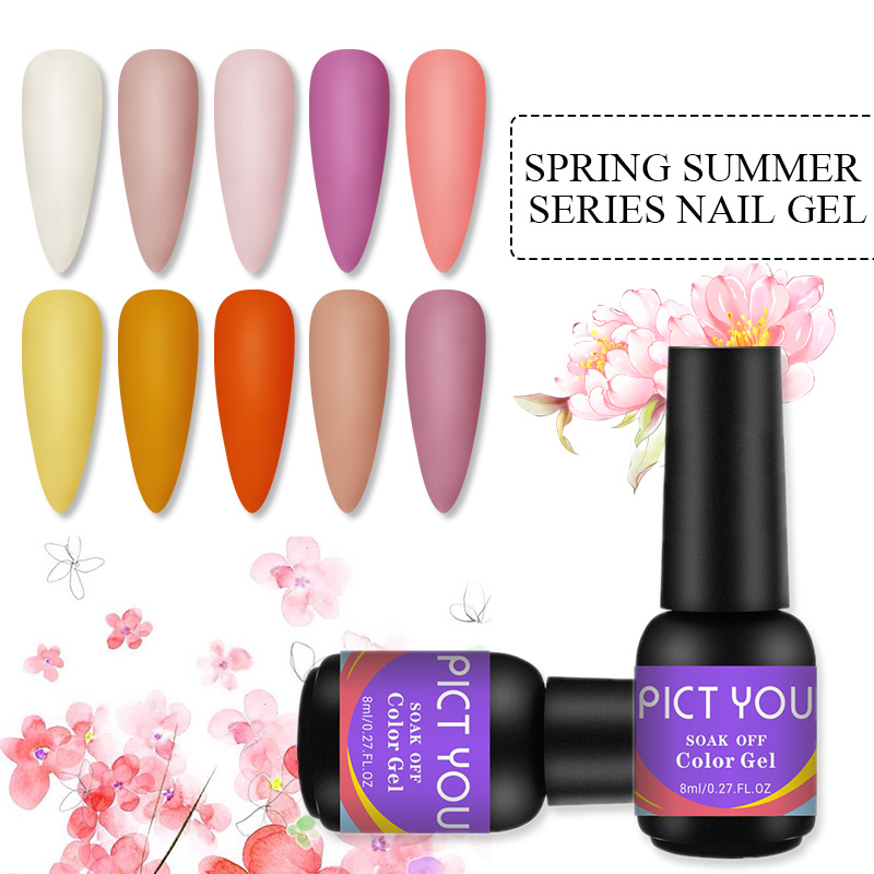 PICT YOU 1 Bottle 8ml Spring Summer Series Gel Nail Polish Colorful Soak Off Nail UV Gel Polish Varnish DIY, Ac01
PICT YOU 1 Bottle 8ml Spring Summer Series Gel Nail Polish Colorful Soak Off Nail UV Gel Polish Varnish DIY, Ac01