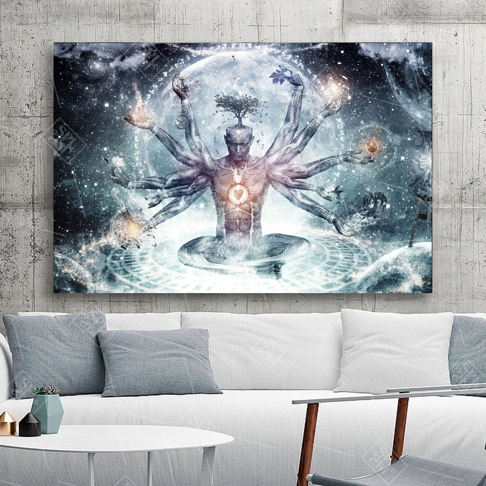 Meditation Spiritual Fantasy Poster Hd Print Canvas Painting Buddha Zen Wall Art Decoration Picture for Living Room No Framed
Meditation Spiritual Fantasy Poster Hd Print Canvas Painting Buddha Zen Wall Art Decoration Picture for Living Room No Framed