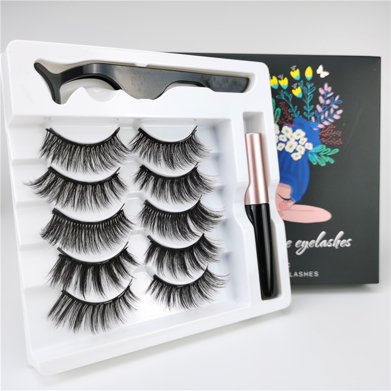 5 Pairs 3D Eyelashes Thick Makeup False Eyelashes Magnetic Liquid Eyeliner Set Makeup Tools Eyelash box
5 Pairs 3D Eyelashes Thick Makeup False Eyelashes Magnetic Liquid Eyeliner Set Makeup Tools Eyelash box
