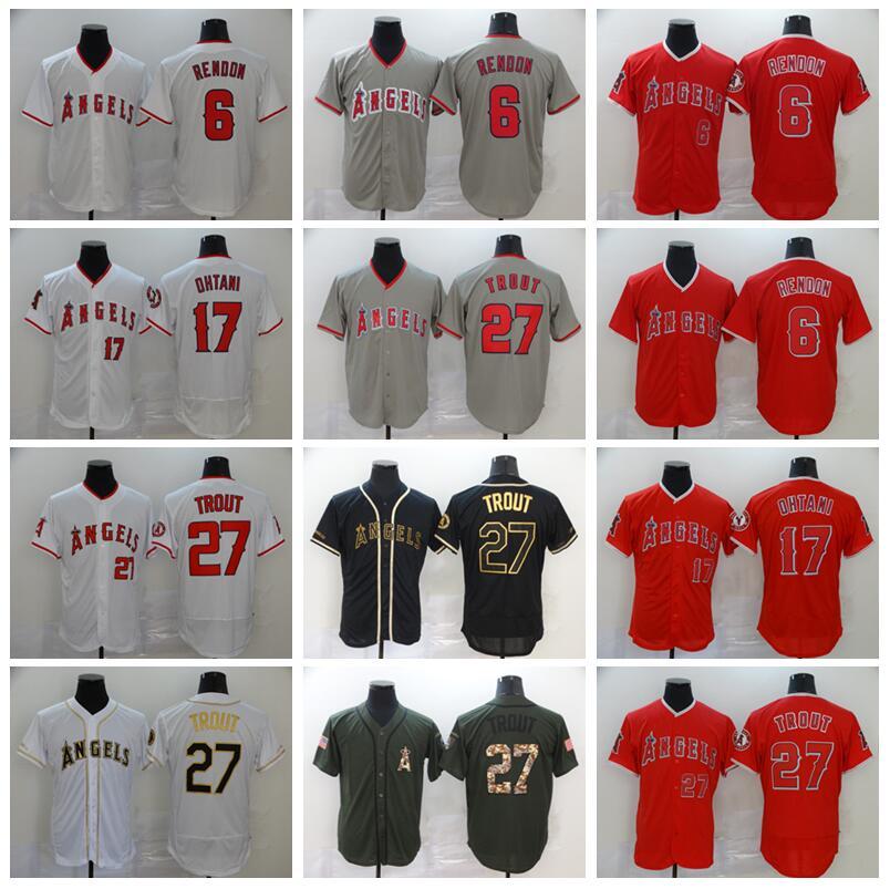 Men Baseball 27 Mike Trout Jersey 6 Anthony Rendon 17 Shohei Ohtani Red White Grey Black Army Green Stitched Flexbase Cool Base, Blue;black
Men Baseball 27 Mike Trout Jersey 6 Anthony Rendon 17 Shohei Ohtani Red White Grey Black Army Green Stitched Flexbase Cool Base, Blue;black