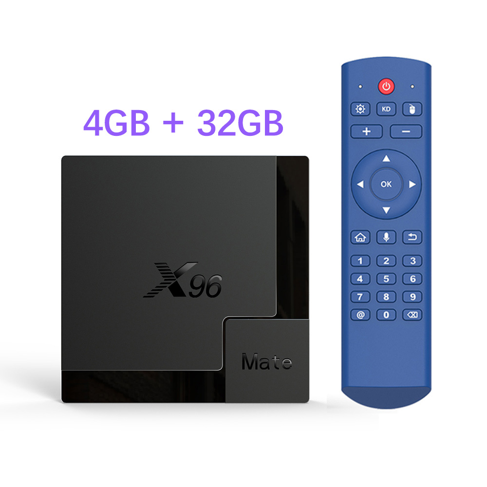 X96 Mate TV Box Android 10 4G32G 4G64G 2.4G&5G Dual wifi Google Voice Assistant 4K 60fps X96mate Set Top
X96 Mate TV Box Android 10 4G32G 4G64G 2.4G&5G Dual wifi Google Voice Assistant 4K 60fps X96mate Set Top