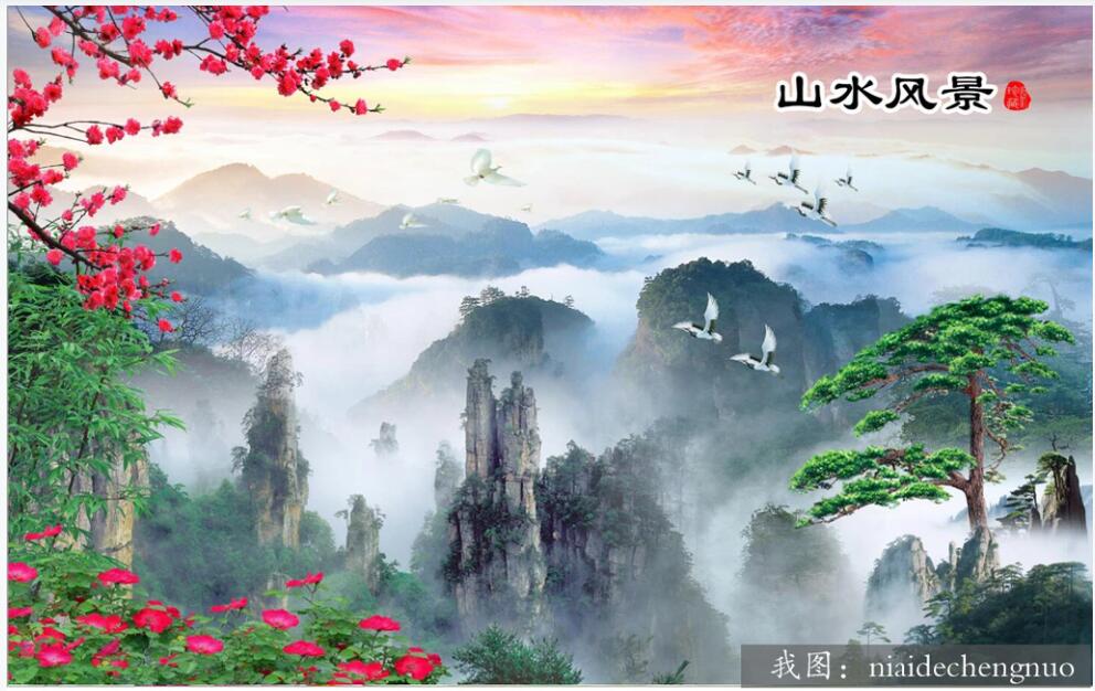 3d wallpaper custom photo mural on the wall Chinese style mountain flower scenery home decor 3d wall murals wallpaper for living Room, Non-woven wallpaper
3d wallpaper custom photo mural on the wall Chinese style mountain flower scenery home decor 3d wall murals wallpaper for living Room, Non-woven wallpaper