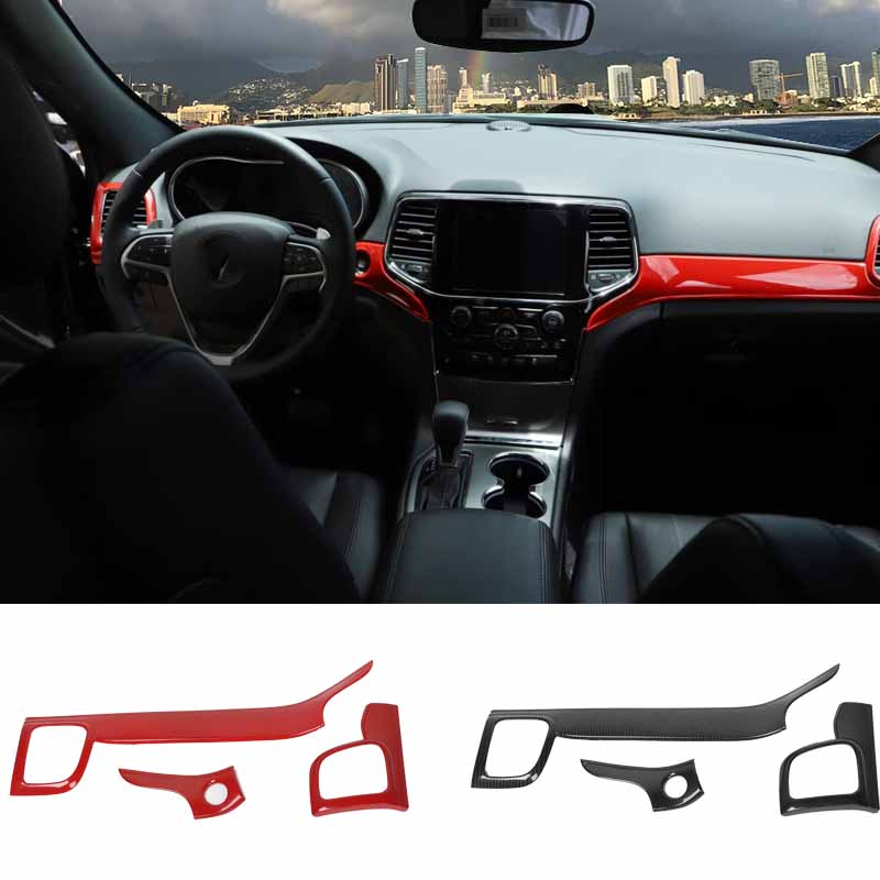 ABS Car Center Console Air Vent Outlet Decorative Panel For Jeep Grand Cherokee 11+ Interior Accessories