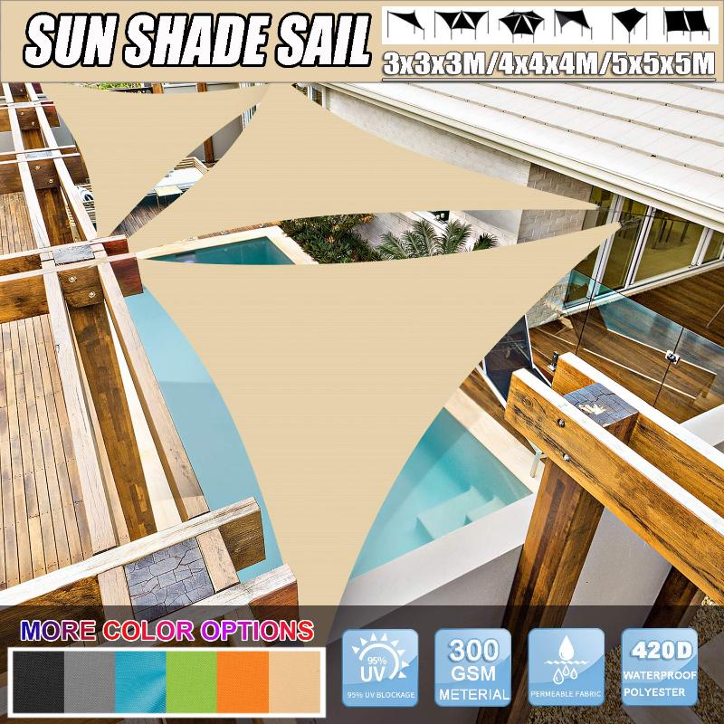 3-5M Waterproof Sun Shelter Triangle Sunshade Protection Outdoor Canopy Garden Patio Pool Shade Sail Awning Camping Shade Cloth, Blue 3x3x3m
3-5M Waterproof Sun Shelter Triangle Sunshade Protection Outdoor Canopy Garden Patio Pool Shade Sail Awning Camping Shade Cloth, Blue 3x3x3m