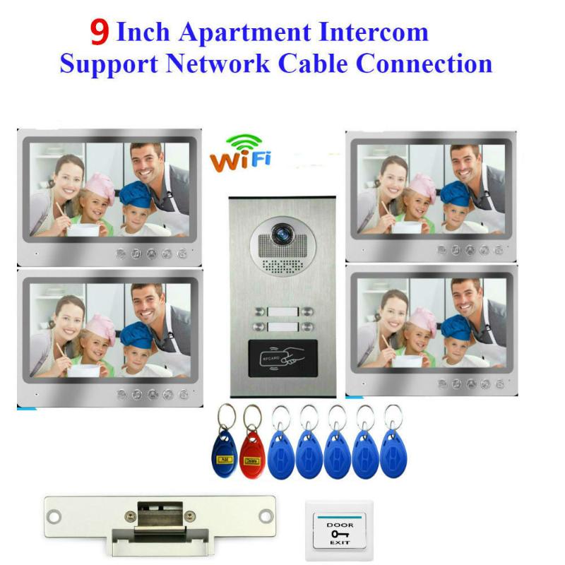 WiFi Video Intercom for 4/3/2 Apartments 7 Inch Monitor Home Inercom System APP Smart Phone Control Record video remote unlock
WiFi Video Intercom for 4/3/2 Apartments 7 Inch Monitor Home Inercom System APP Smart Phone Control Record video remote unlock