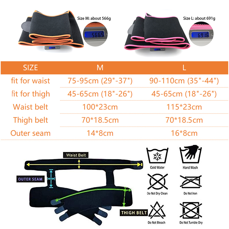 2-in-1 High Waist Thigh Trainer for Women Shapers Slim Trimmer Butt Lifter Waist Trimmer Belt Workout Fitness Leg Shapers Sauna T200526