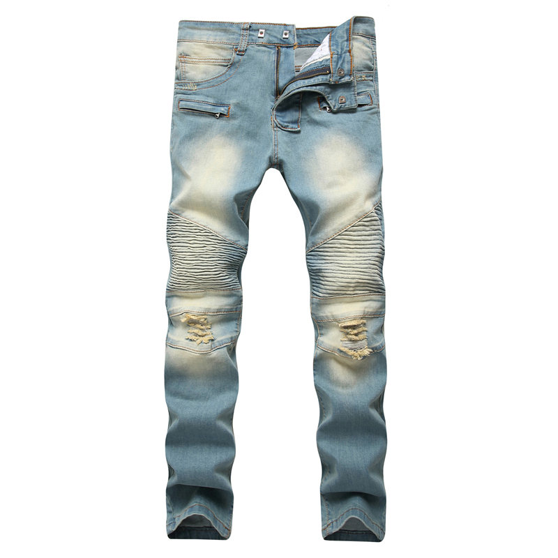 Gersri Men Jeans Pants Cotton High Quality Skinny Biker Jeans homme Straight Male New Arrival Fashion Denim Pants Joggers Jean, 1711blue
Gersri Men Jeans Pants Cotton High Quality Skinny Biker Jeans homme Straight Male New Arrival Fashion Denim Pants Joggers Jean, 1711blue