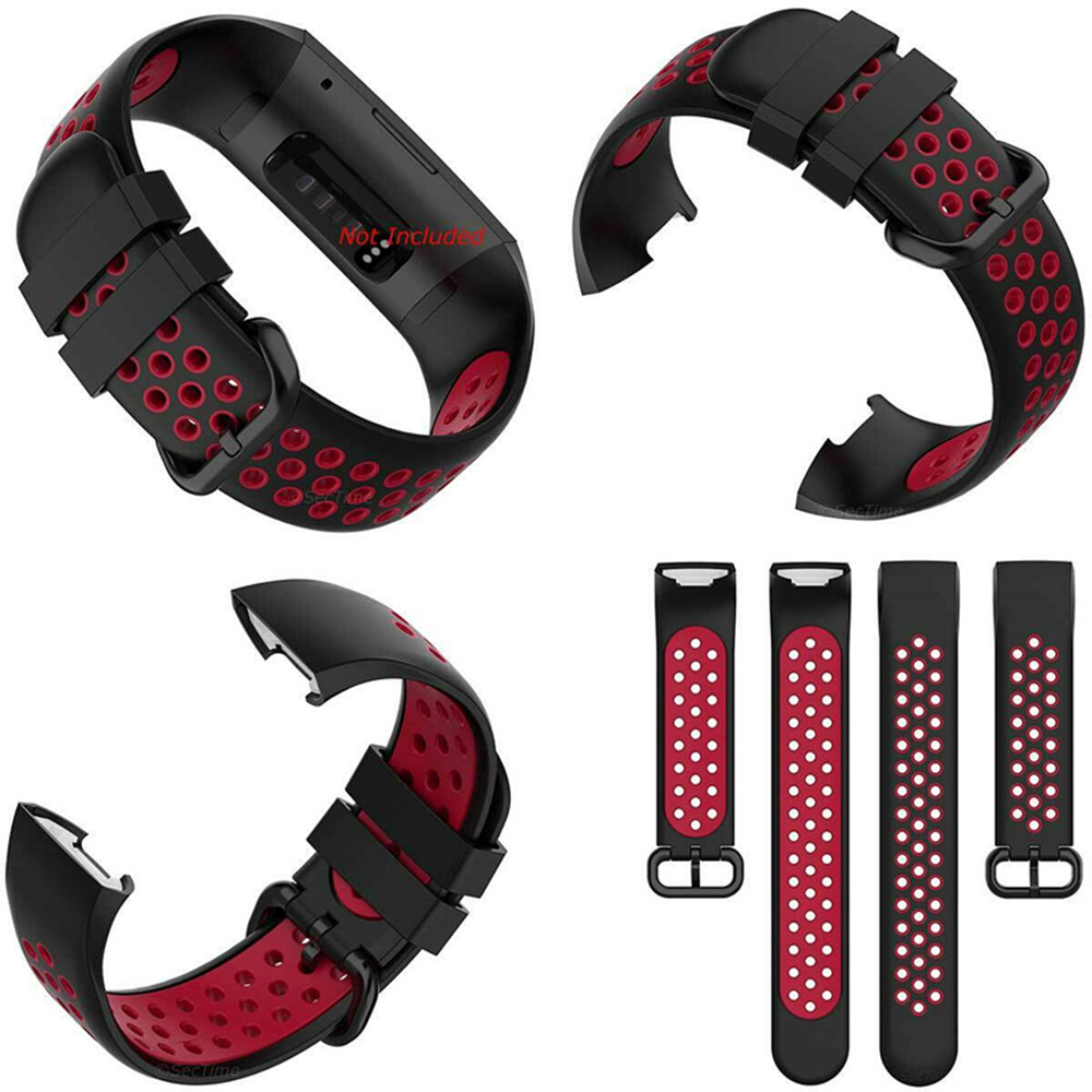 WatchBand 4 Outdoor Fashion Soft Silicone Replacement Band For Fitbit Charge 3 SE Wristbands Bracelet Strap free shipping