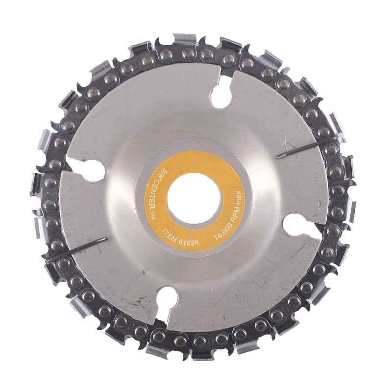 4inch 22 Tooth Chain Plate Wood Carving Disc Cutting Piece Woodworking Slotted Saw Blade Set For 100mm Angle Grinder
4inch 22 Tooth Chain Plate Wood Carving Disc Cutting Piece Woodworking Slotted Saw Blade Set For 100mm Angle Grinder