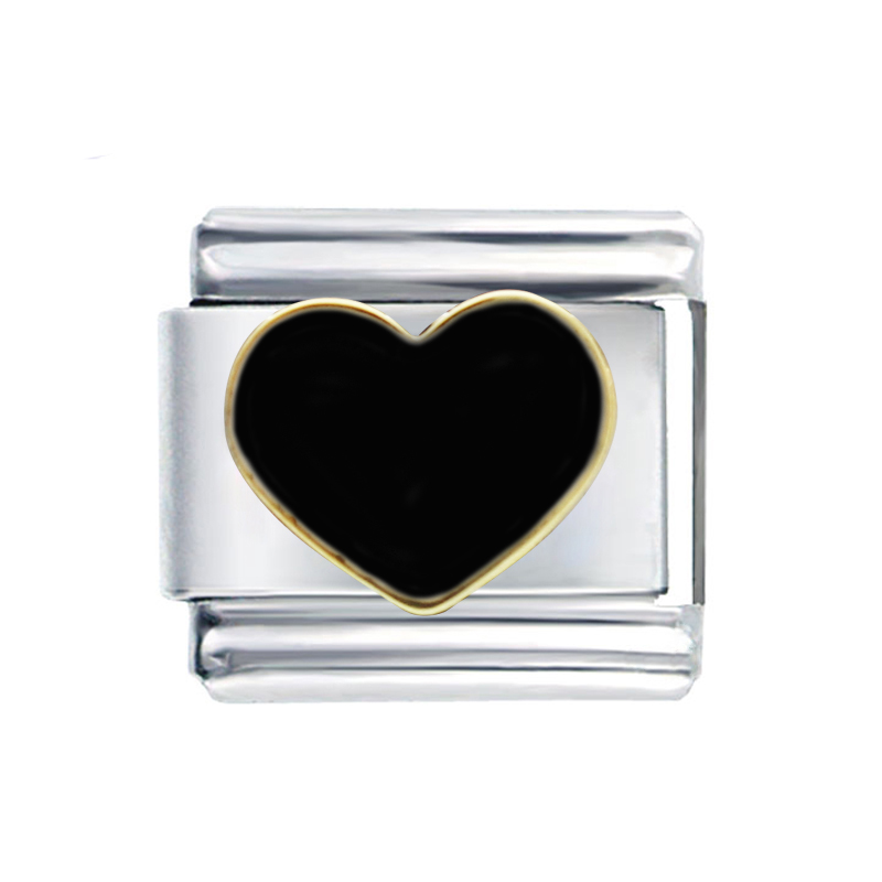 Wholesale Stainless Steel 9mm Classic Size composable links adjustable hand enamel black heart love Italian Charm bracelet links
Wholesale Stainless Steel 9mm Classic Size composable links adjustable hand enamel black heart love Italian Charm bracelet links