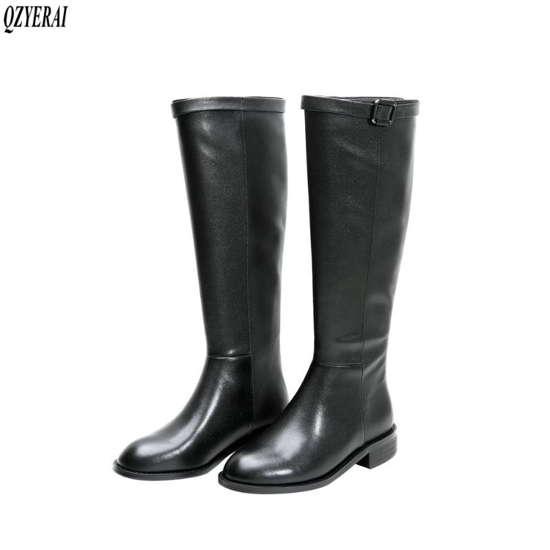 2021 Winter New style Genuine leather Knee high boots Women boots Motorcycle outdoor warm Real cowhide Women shoes, Black
2021 Winter New style Genuine leather Knee high boots Women boots Motorcycle outdoor warm Real cowhide Women shoes, Black