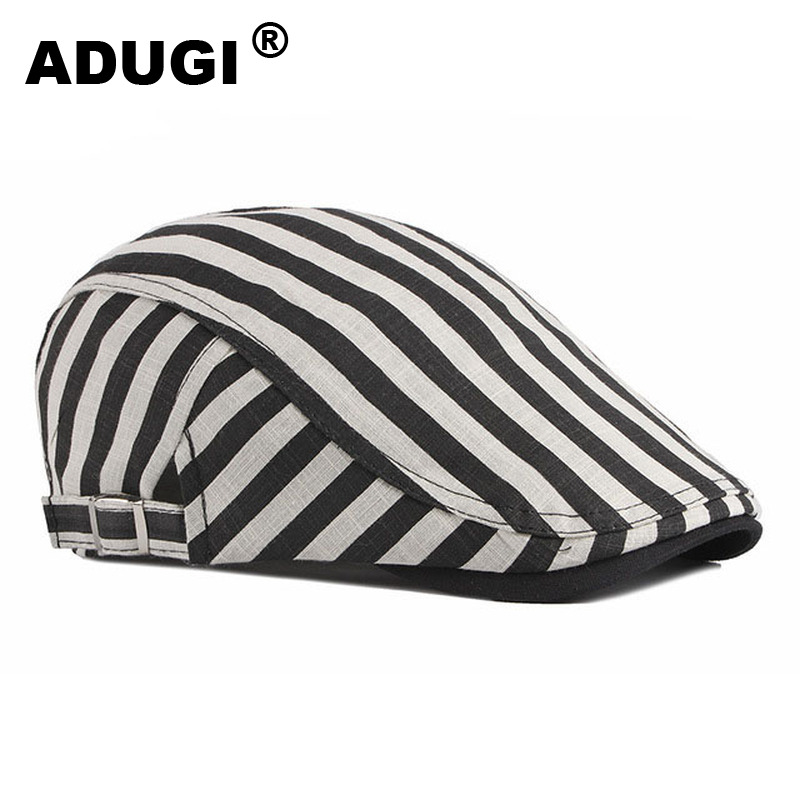 Berets ADUGI Men's Beret Korean Fashion Spring And Summer Thin Section Cap Female Shading Breathable Striped Forward Hat Tide, Red
Berets ADUGI Men's Beret Korean Fashion Spring And Summer Thin Section Cap Female Shading Breathable Striped Forward Hat Tide, Red