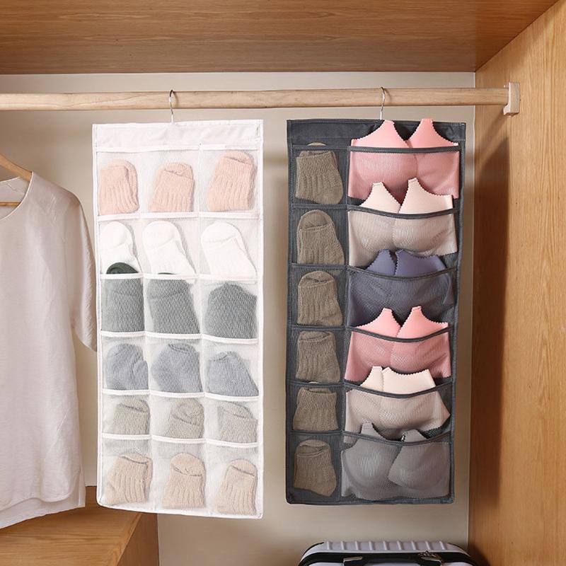Underwear Bra Socks Organizer Bedroom Clothing Storage Bag Pockets Wardrobe Hang Bag
Underwear Bra Socks Organizer Bedroom Clothing Storage Bag Pockets Wardrobe Hang Bag