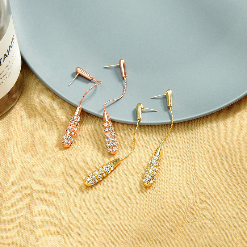 Simple Design 2020 Gold/Rose Gold Color Drop Earrings For Women Handmade Wholesale Charming Appointment Date Gift Jewelry
Simple Design 2020 Gold/Rose Gold Color Drop Earrings For Women Handmade Wholesale Charming Appointment Date Gift Jewelry
