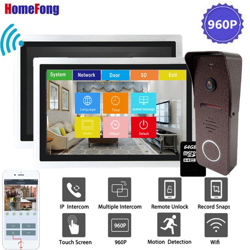 Homefong 10 Inch Wi-fi Video Door Phone Doorbell Intercom 720P Touch Screen Home Intercom System Unlock Record Motion Detection
Homefong 10 Inch Wi-fi Video Door Phone Doorbell Intercom 720P Touch Screen Home Intercom System Unlock Record Motion Detection