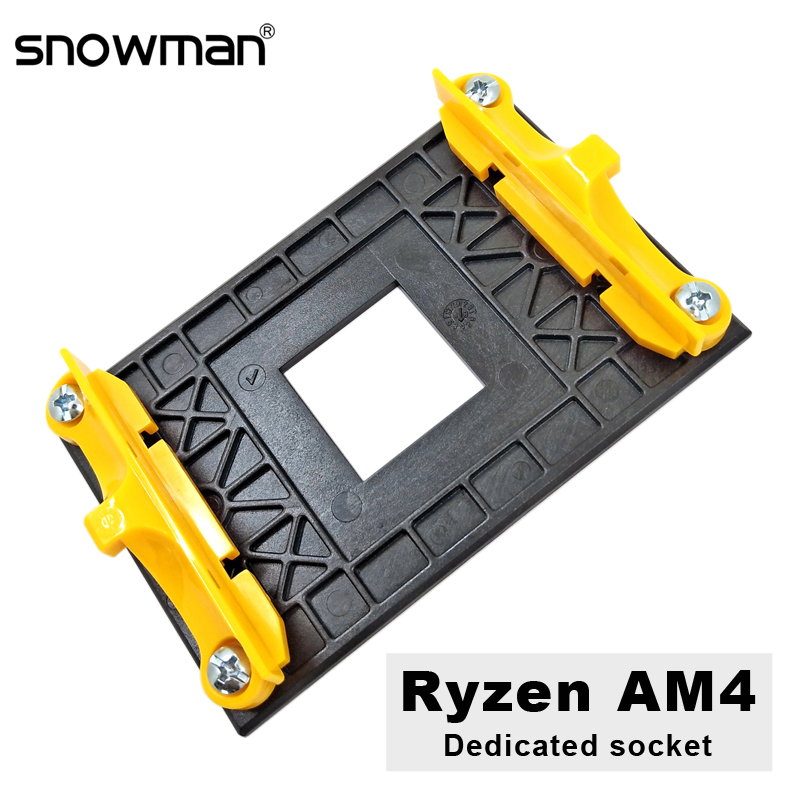 SNOWMAN Ryzen AM4 CPU Cooler Socket Heatsink Bracket Radiator Buckle Motherboard mounting bracket PC Fan Holder CPU Cooling Base
SNOWMAN Ryzen AM4 CPU Cooler Socket Heatsink Bracket Radiator Buckle Motherboard mounting bracket PC Fan Holder CPU Cooling Base