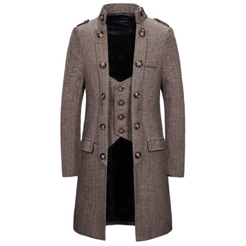 Men Woolen Coats Men's Casual Slim Fit Casaco Sobretudo Jaqueta Erkek Giyim Abrigos Manteaux Plus Size Masculino Korean Clothes, Dark gray
Men Woolen Coats Men's Casual Slim Fit Casaco Sobretudo Jaqueta Erkek Giyim Abrigos Manteaux Plus Size Masculino Korean Clothes, Dark gray