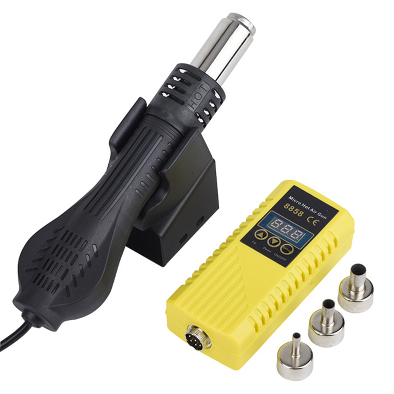 JCD 2020 NEW Micro Rework hot air gun 8858 750W Digital Display Soldering station heat gun welding Desoldering tools Hair dryer
JCD 2020 NEW Micro Rework hot air gun 8858 750W Digital Display Soldering station heat gun welding Desoldering tools Hair dryer