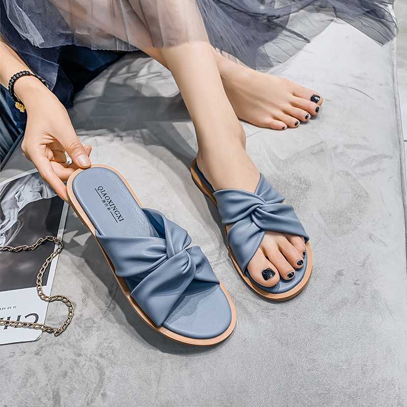 KATELVADI Big Size 35-43 Summer Blue Slippers Square Toe Shoes Soft PU Leather Sandals Women Beach Slippers XH-004, As photo
KATELVADI Big Size 35-43 Summer Blue Slippers Square Toe Shoes Soft PU Leather Sandals Women Beach Slippers XH-004, As photo