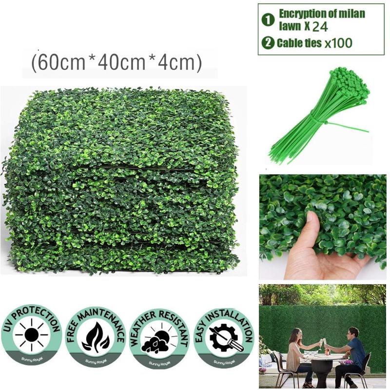 Artificial Boxwood Hedgerow Plant UV Protection Privacy Screen Outdoor Use Garden Fence Backyard Home Decor Green Plant Wall, 22pcs
Artificial Boxwood Hedgerow Plant UV Protection Privacy Screen Outdoor Use Garden Fence Backyard Home Decor Green Plant Wall, 22pcs