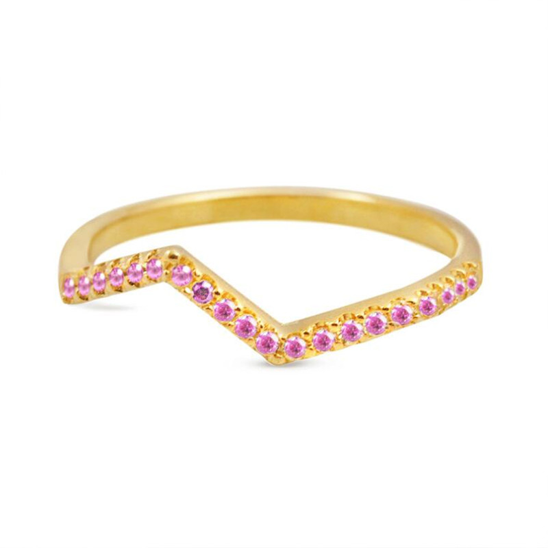 Choucong Unique tail Fashion Jewelry Sier&Gold Fill Finger Multi Gemstones CZ Dia Party Women Wedding Wave Ring Gift