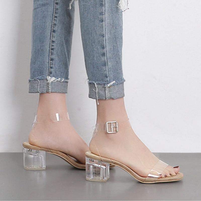 Transparent Sandals for Woman 2020 Summer Block Heels Shoes Female Luxury Clear Heels Dress Shoes Low Heel Sandalias Striptease, Kh
Transparent Sandals for Woman 2020 Summer Block Heels Shoes Female Luxury Clear Heels Dress Shoes Low Heel Sandalias Striptease, Kh