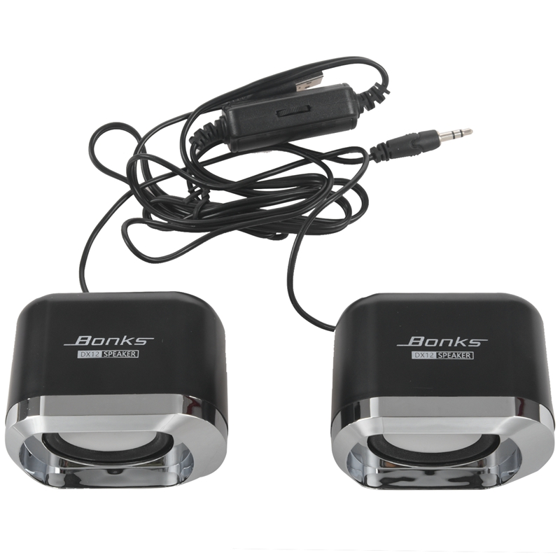 USB 2.0 Notebook Speakers Wired Stereo Mini Computer Speaker for Desktop Laptop Notebook PC MP3 MP4 3.5mm AUX IN black
USB 2.0 Notebook Speakers Wired Stereo Mini Computer Speaker for Desktop Laptop Notebook PC MP3 MP4 3.5mm AUX IN black