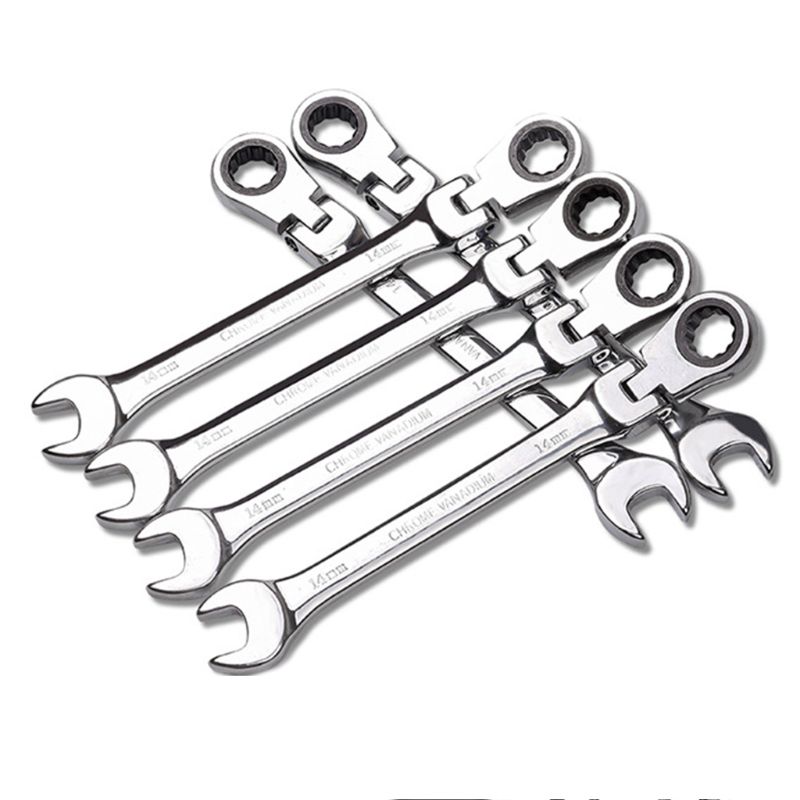 Flexible 72 Tooth Movable Head Spanners 12-18mm Ratchet Wrench 90° Bending Rotation Car Garage Disassembly Maintenance Hand Tool
Flexible 72 Tooth Movable Head Spanners 12-18mm Ratchet Wrench 90° Bending Rotation Car Garage Disassembly Maintenance Hand Tool