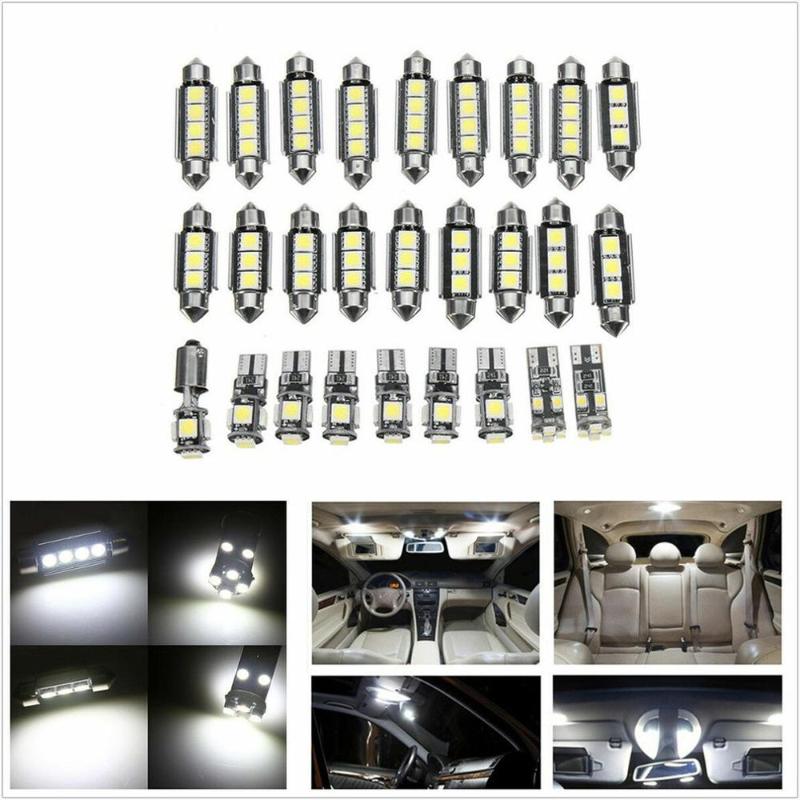 27 Pcs/Set White Car Interior LED Light Kit Play And Plug Easy To Install Save Power Supply Left Right Front Rear
27 Pcs/Set White Car Interior LED Light Kit Play And Plug Easy To Install Save Power Supply Left Right Front Rear