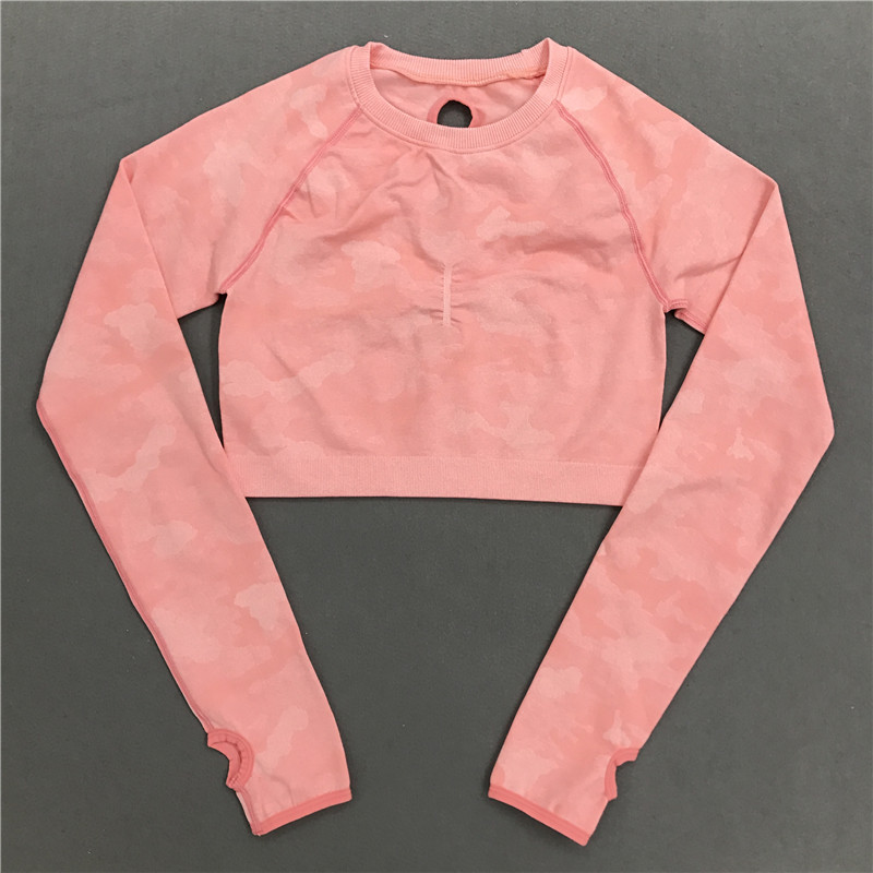 Women Camo Seamless Long Sleeve Yoga Shirts Gym Crop Top Sportswear T-shirts Fitness Running Workout Breathable Quick Dry Shirts, Black
Women Camo Seamless Long Sleeve Yoga Shirts Gym Crop Top Sportswear T-shirts Fitness Running Workout Breathable Quick Dry Shirts, Black