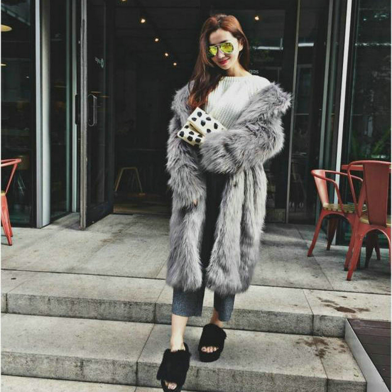 Original Genuine Artificial Fur Coat Coat Windbreaker Faux fur Loose Medium long section Women's warm, Gray
Original Genuine Artificial Fur Coat Coat Windbreaker Faux fur Loose Medium long section Women's warm, Gray