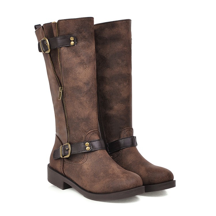 Autumn And Winter 19 New Style European And American-Style Belt Buckle Riveted Plus-sized Winter WOMEN'S Boots, Black
Autumn And Winter 19 New Style European And American-Style Belt Buckle Riveted Plus-sized Winter WOMEN'S Boots, Black