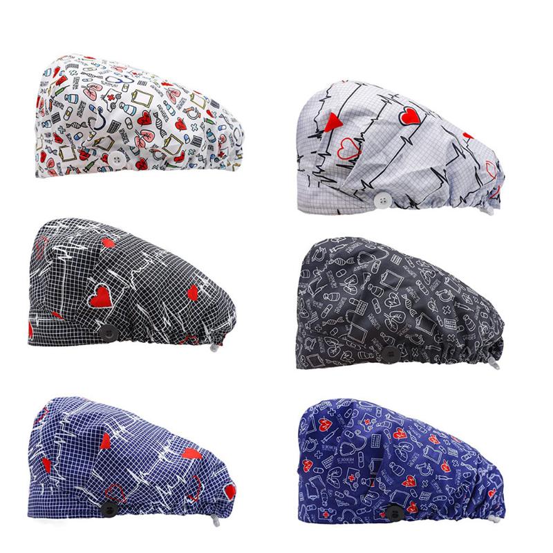 Unisex Cap Fashion Printed Button Work Pharmacy Adjustable Caps Lab Clinic Operation Hat beauty salon nursing caps
Unisex Cap Fashion Printed Button Work Pharmacy Adjustable Caps Lab Clinic Operation Hat beauty salon nursing caps