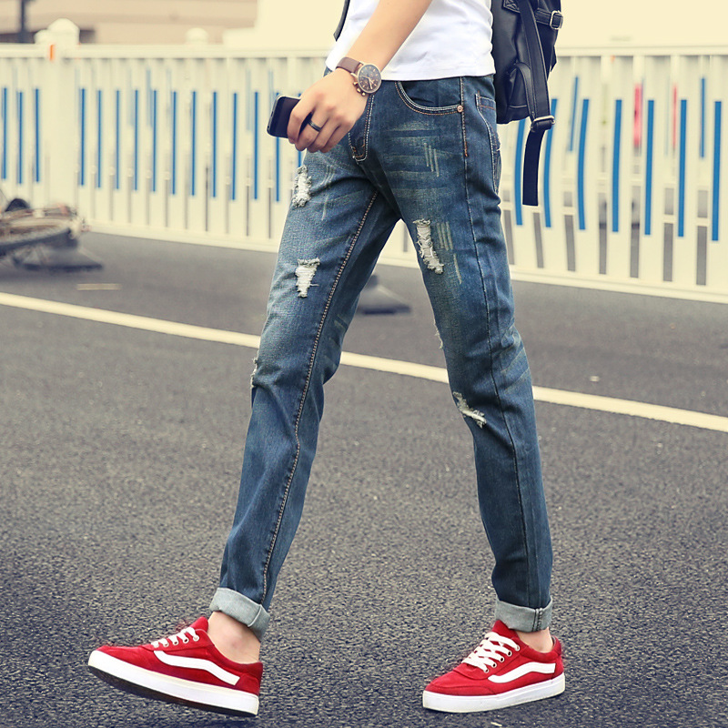 Fashion 2020 Spring Autumn Retro ripped Hole Denim jeans men foot trousers men's Harem Distressed Moustache Effect Pants, Dark blue
Fashion 2020 Spring Autumn Retro ripped Hole Denim jeans men foot trousers men's Harem Distressed Moustache Effect Pants, Dark blue