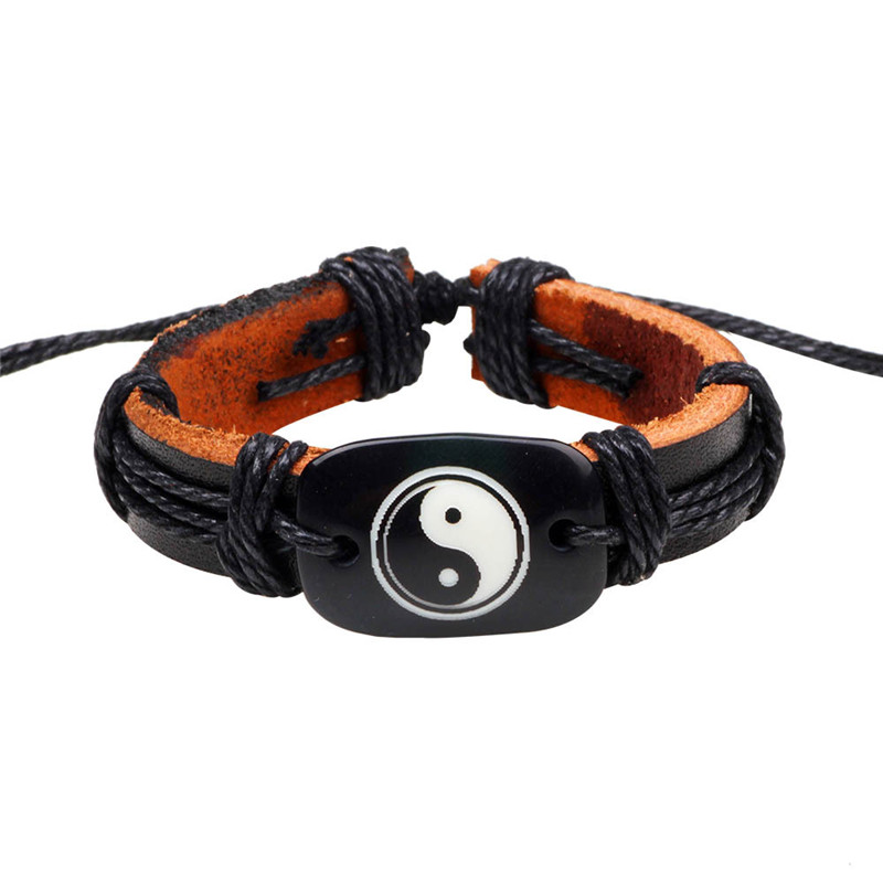 Ethnic Wax Rope Genuine Leather Pulseria Masculina Men Bracelet High Quality Weaves Bracelet Wristband Bracelets
Ethnic Wax Rope Genuine Leather Pulseria Masculina Men Bracelet High Quality Weaves Bracelet Wristband Bracelets